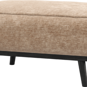 Puf WOOOD Statement lyserød chenille-velour sidde-/fodskammel H40ÃB80ÃD55 cm